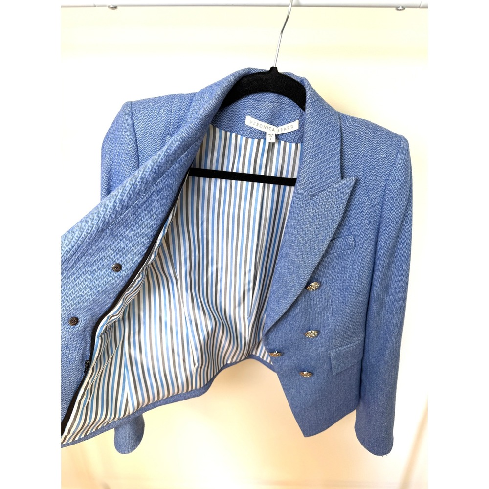Veronica Beard Cooke Double-Breasted Dickey Jacket | Size 2 - Picture 10 of 12